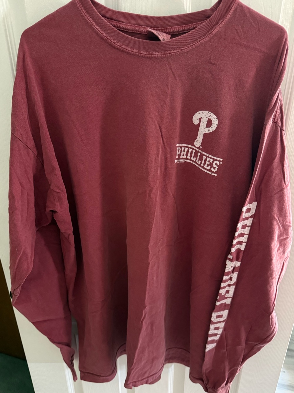 Philadelphia Phillies Maroon Long Sleeve Tee XXL